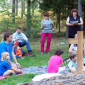 Kindergottesdienst in der Weidenkathedrale Juli 2014