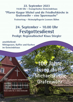 Plakat Kirchenjubiläuäm 24.9.23