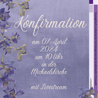 Konfirmation 2024 Einladung