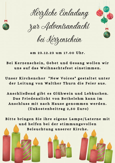 Adventsandacht 23.12.2023